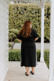 Rosie Dress - Black Stripe