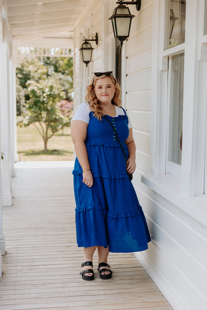 Dotti Dress Cobalt Ruby Rain