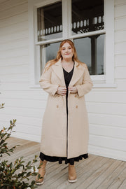 Wool Long Coat - Camel