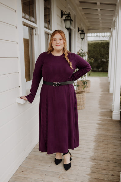 Kenzie Dress - Merlot