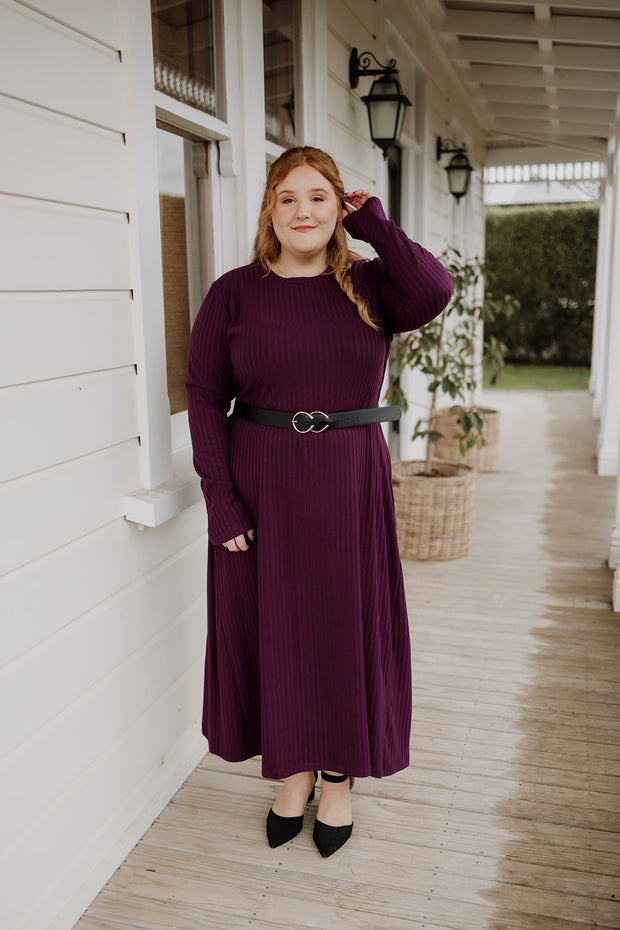 Kenzie Dress - Merlot