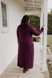 Kenzie Dress - Merlot