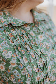 Amy Dress - Green Floral