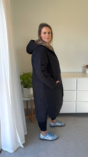 Quilted Coat - Black