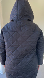 Quilted Coat - Black