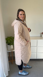 Quilted Coat - Camel