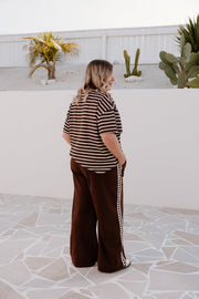 Baz Pants - Brown/Brown Heart
