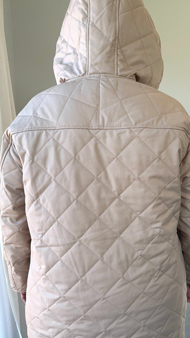 Quilted Coat - Camel