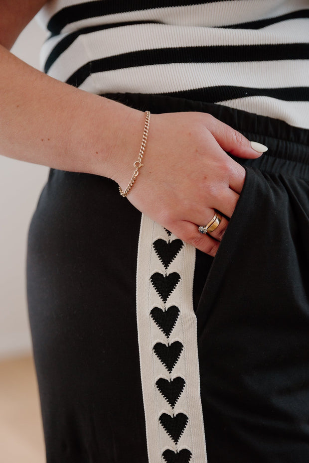 Baz Pants - Black/Black Heart