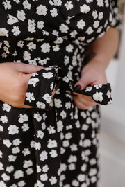 Nadia Dress - Black Floral