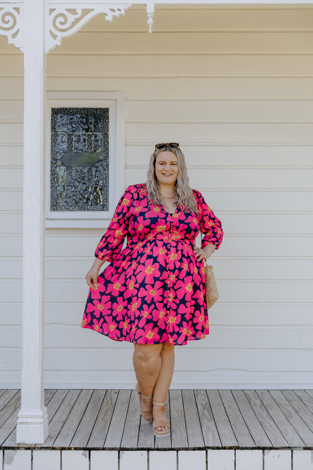 Peachy Dress - Kaille Floral