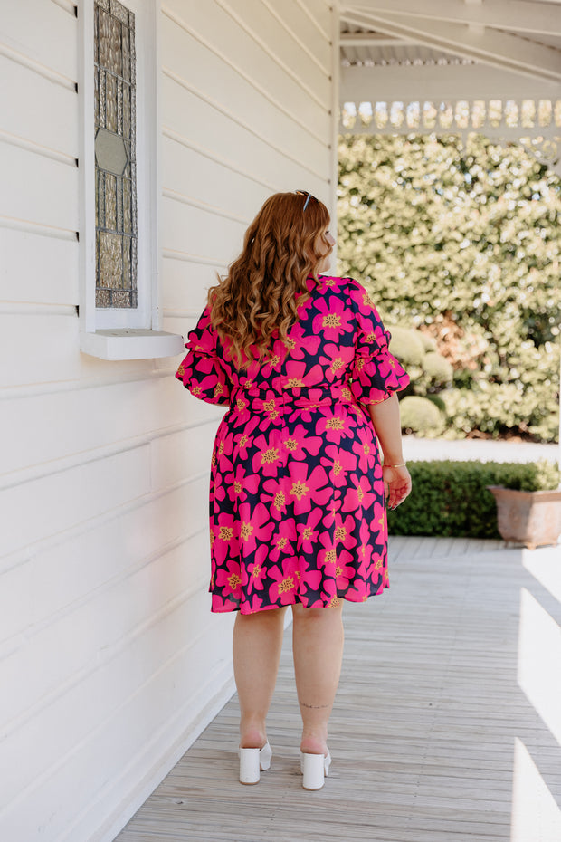 Peachy Dress - Kaille Floral