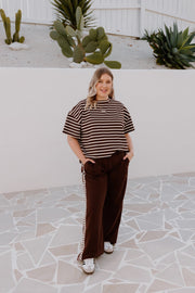 Baz Pants - Brown/Brown Heart