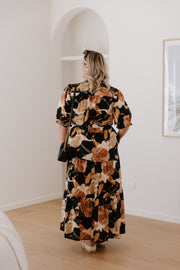 August Dress - Black Floral