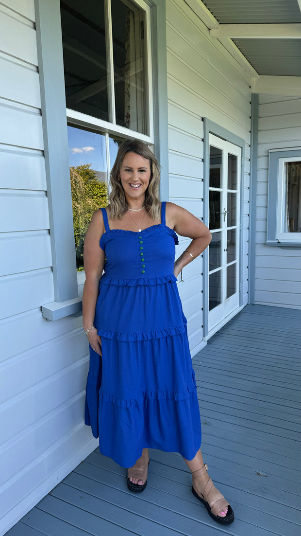 Dotti Dress Cobalt Ruby Rain