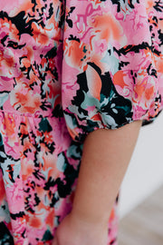 Jules Dress - Pink/Black Floral