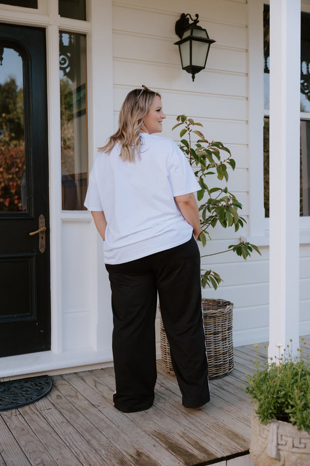 Baz Pants - Black/Burgundy Heart (Delayed Delivery)