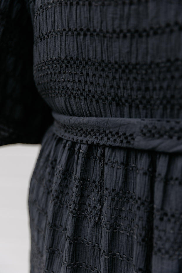 Nellie Dress - Black Texture