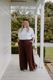 Baz Pants - Brown/Brown Heart