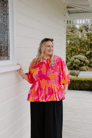 Liv Top - Pink & Yellow