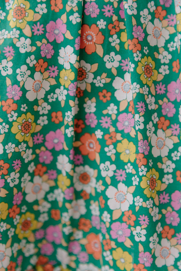 Madison Dress - Green Floral