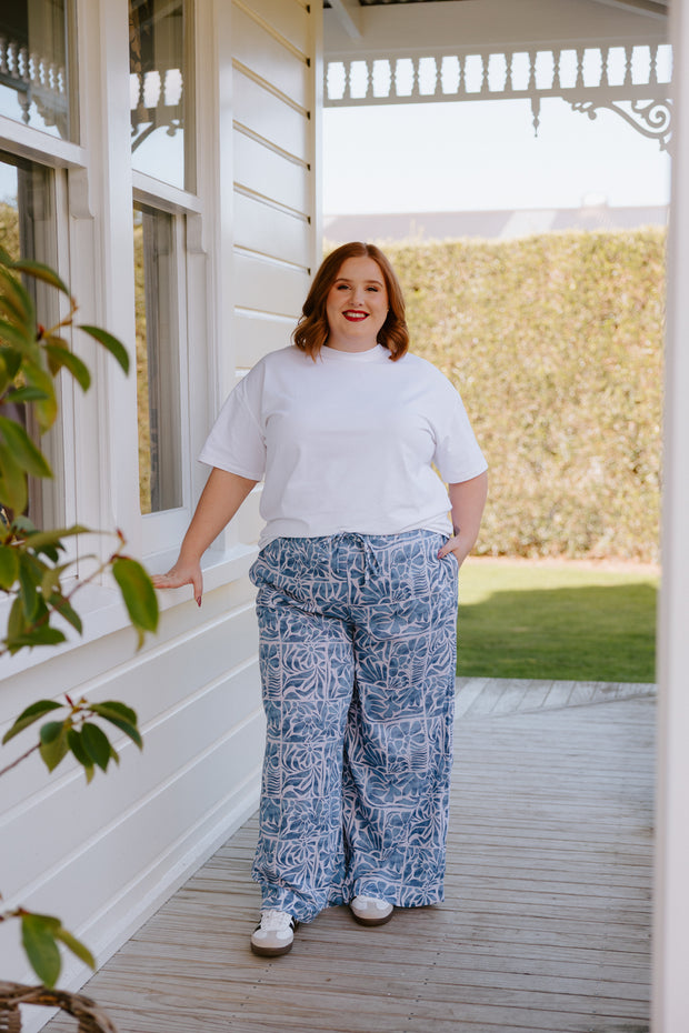 Chilli Pants - Blue Pattern