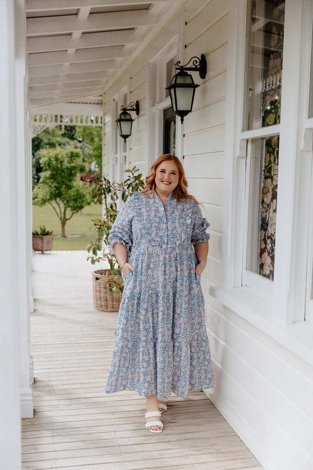 Albie Dress - Blue Floral