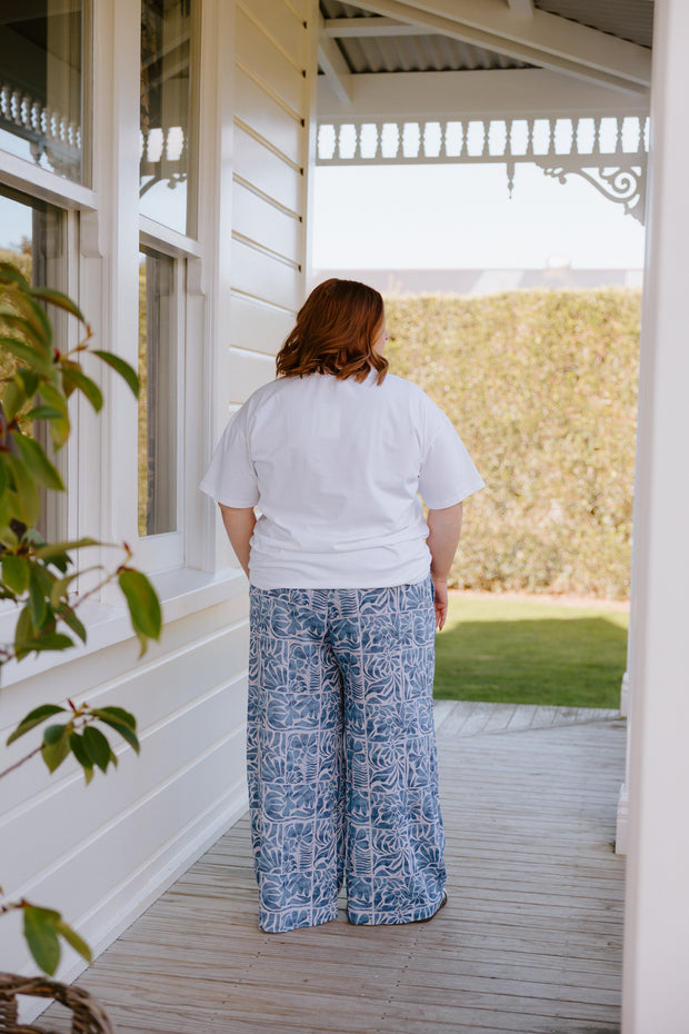 Chilli Pants - Blue Pattern