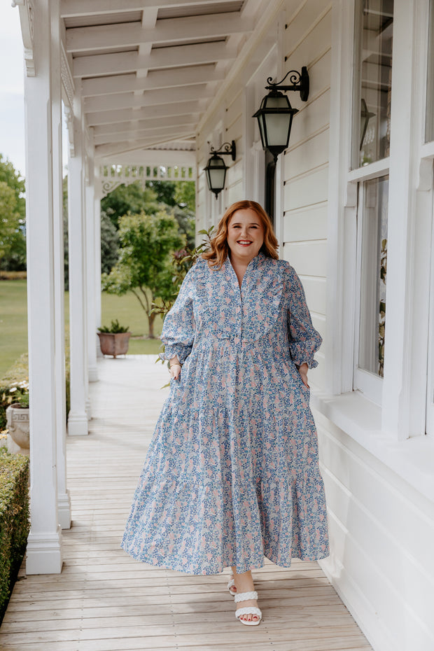 Albie Dress - Blue Floral