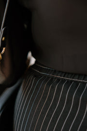 Olive Pants - Pinstripe