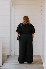 Olive Pants - Pinstripe
