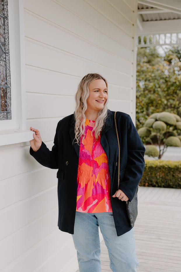 Blazer Coat - Navy
