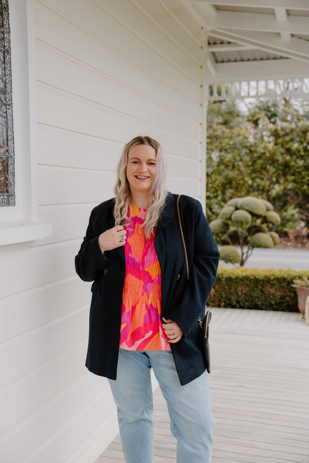Blazer Coat - Navy