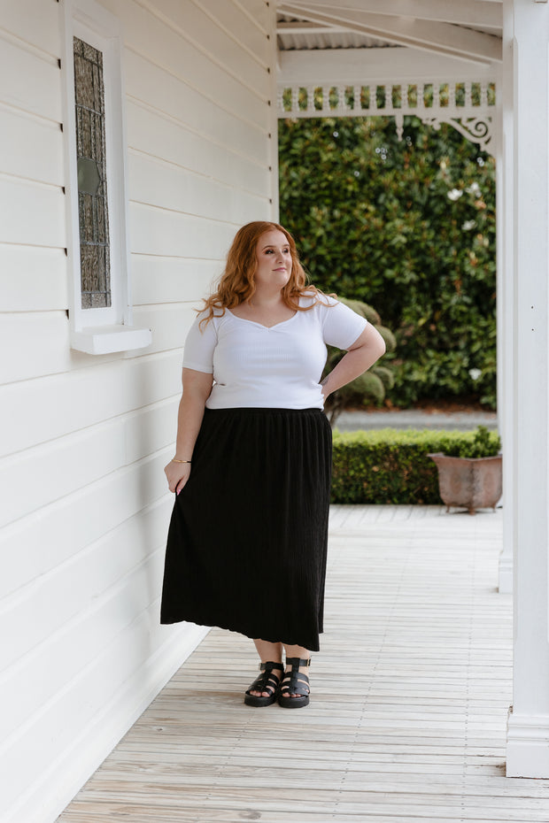 Crepe Skirt - Black