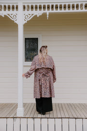 Summer Linen Trench - Leopard