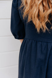 Jed Dress - Navy