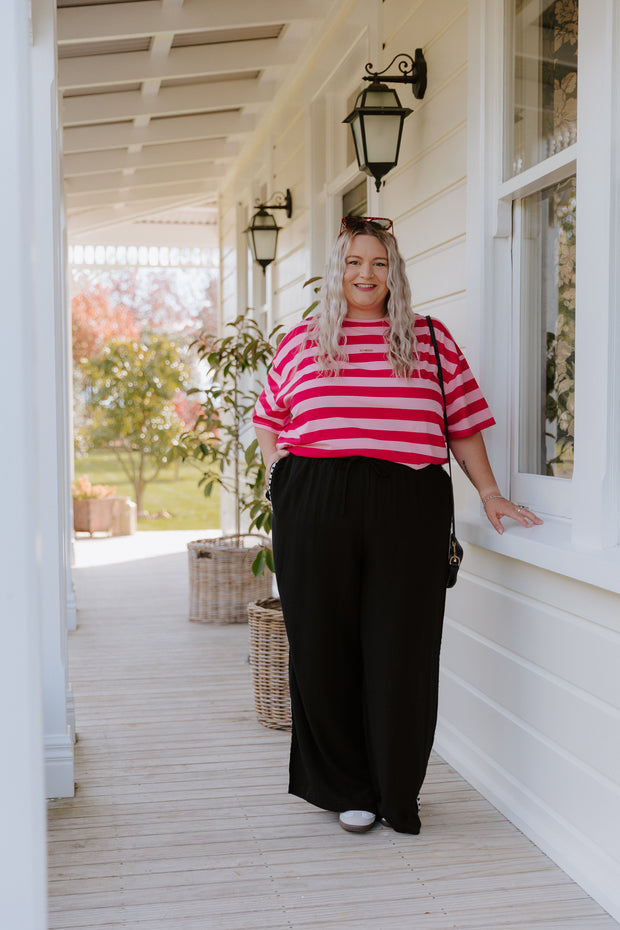 Oversized Tee - Red/Pink ***Preorder 6-8wk***