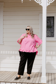 Odette Blouse - Barbie Pink