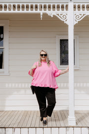 Odette Blouse - Barbie Pink