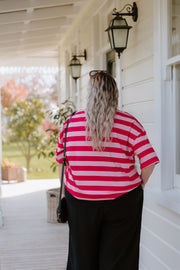 Oversized Tee - Red/Pink ***Preorder 6-8wk***