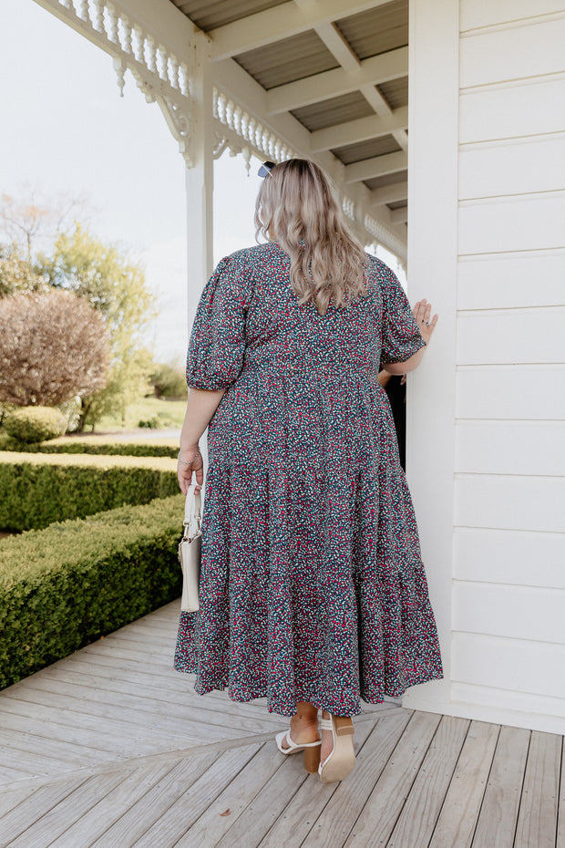 Mabel Dress - Blue Floral