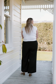 Olive Pants - Pinstripe