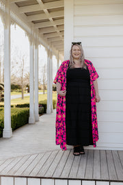 Nadia Dress - Pink/Navy Floral