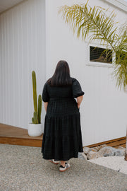 Mabel Dress - Black Texture