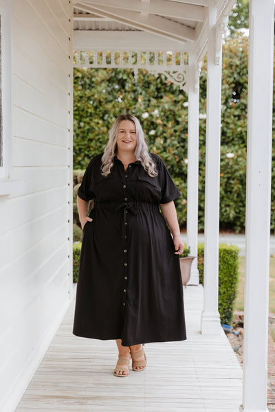 Palm Dress - Black