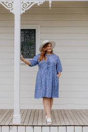 Romy Dress - Blue Floral