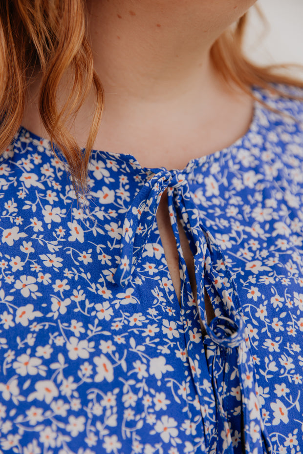 Romy Dress - Blue Floral