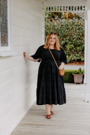 Nellie Dress - Black Texture