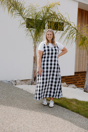 Slip Dress - B/W Check