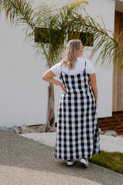 Slip Dress - B/W Check